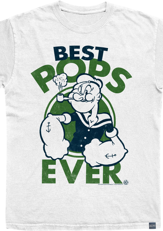 Made In USA Best Pops Ever Popeye T-Shirt - main product image