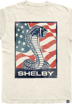 Made In USA Carroll Shelby Flag Snake T-Shirt