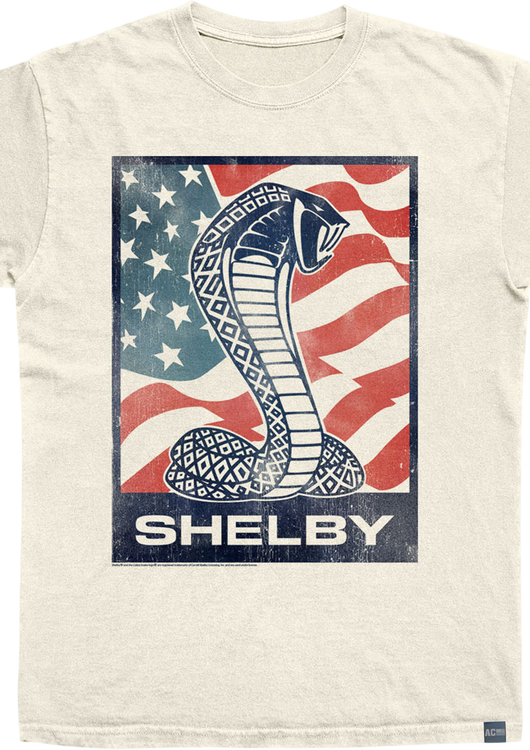 Made In USA Carroll Shelby Flag Snake T-Shirt - main product image