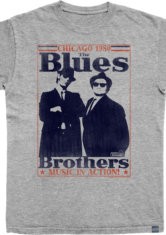 Made In USA Chicago 1980 The Blues Brothers T-Shirt - main product image