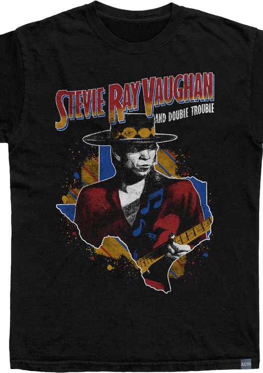 Made In USA Double Trouble Stevie Ray Vaughan T-Shirt - main product image