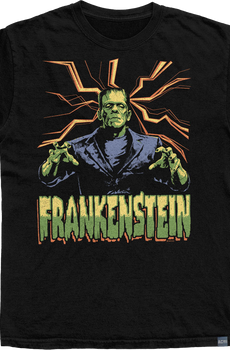 Made In USA Frankenstein Lightning Universal Monsters T-Shirt