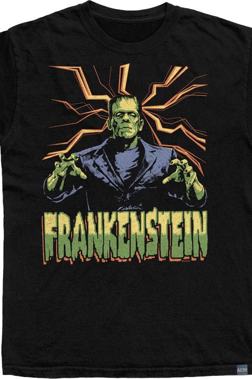 Made In USA Frankenstein Lightning Universal Monsters T-Shirtmain product image