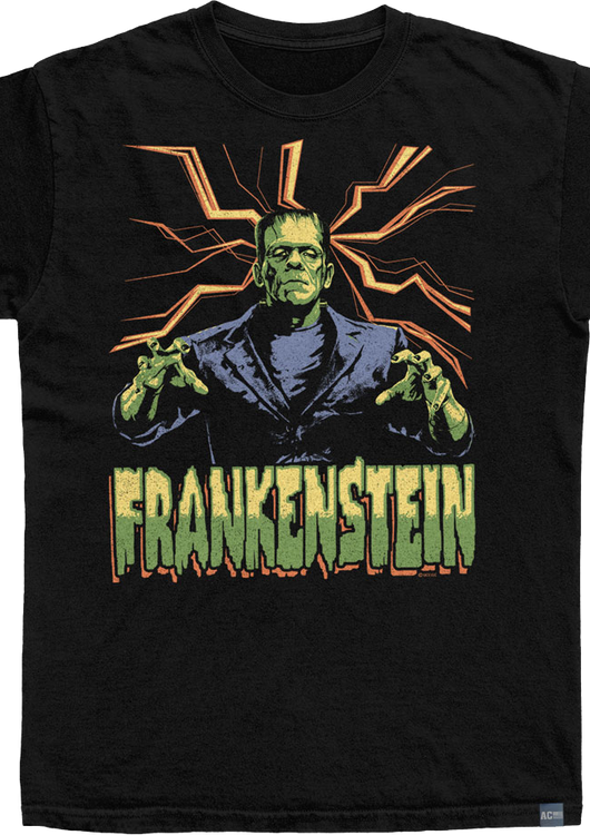 Made In USA Frankenstein Lightning Universal Monsters T-Shirt - main product image