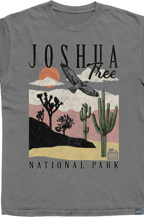 Made In USA Joshua Tree Cactus Landscape T-Shirtmain product image