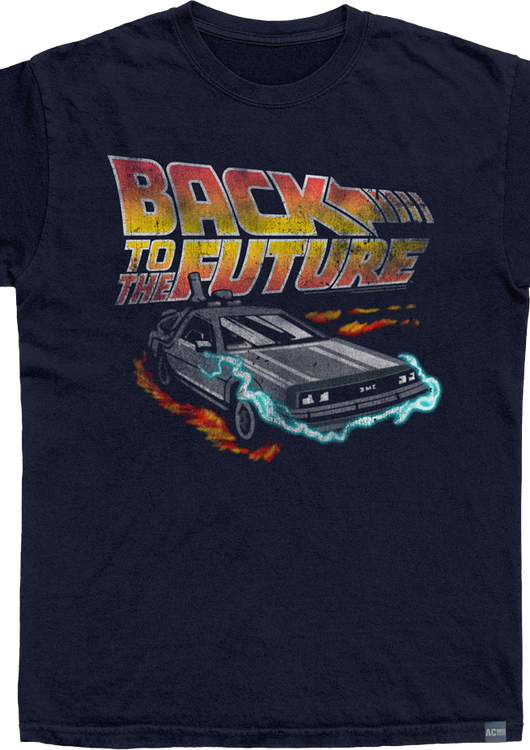 Made In USA Lightning DeLorean Back To The Future T-Shirt - main product image