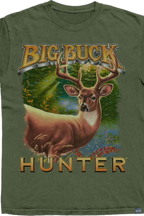 Made In USA Logo and Deer Big Buck Hunter T-Shirtmain product image
