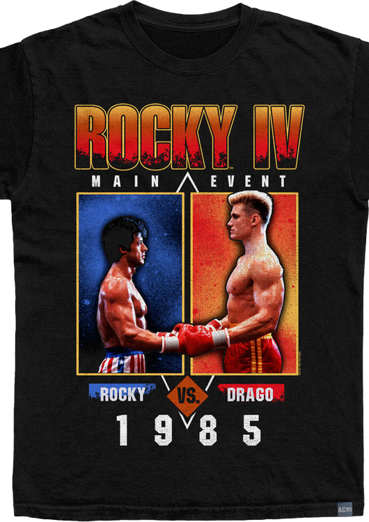 Made In USA Main Event Rocky Vs. Drago 1985 Rocky IV T-Shirt - main product image