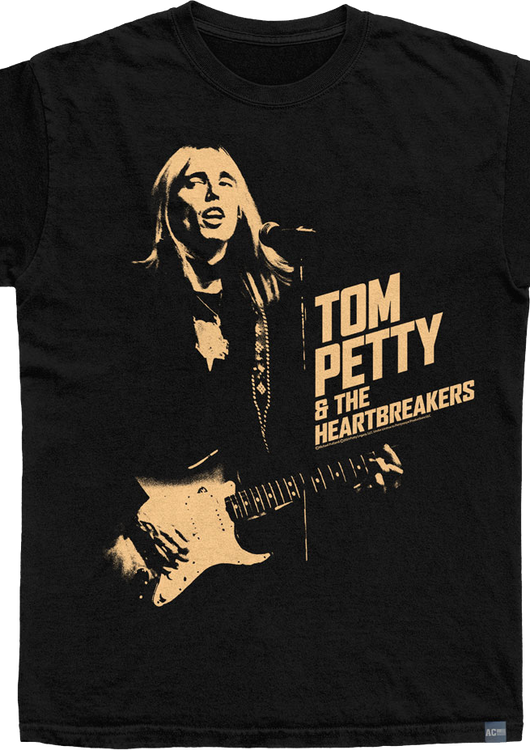 Made In USA Monochrome Tom Petty & The Heartbreakers T-Shirt - main product image