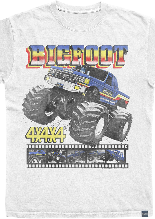 Made In USA Monster Truck Film Reel Bigfoot T-Shirt - main product image