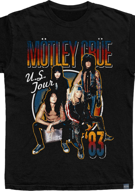 Made In USA Motley Crue US Tour '83 T-Shirt - main product image