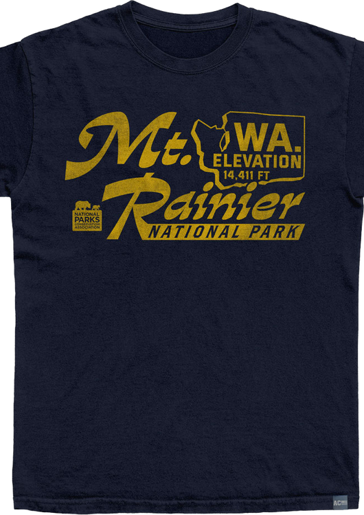 Made In USA Mt. Ranier Elevation NPCA T-Shirt - main product image