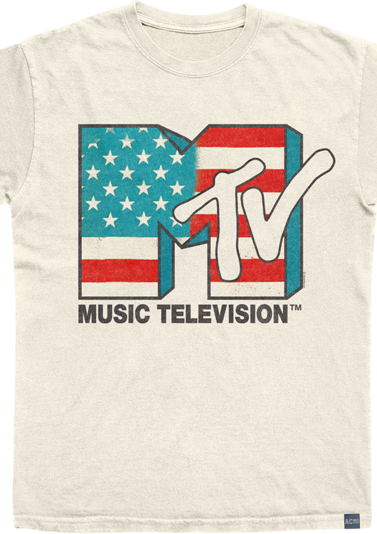 Made In USA MTV American Flag T-Shirt - main product image