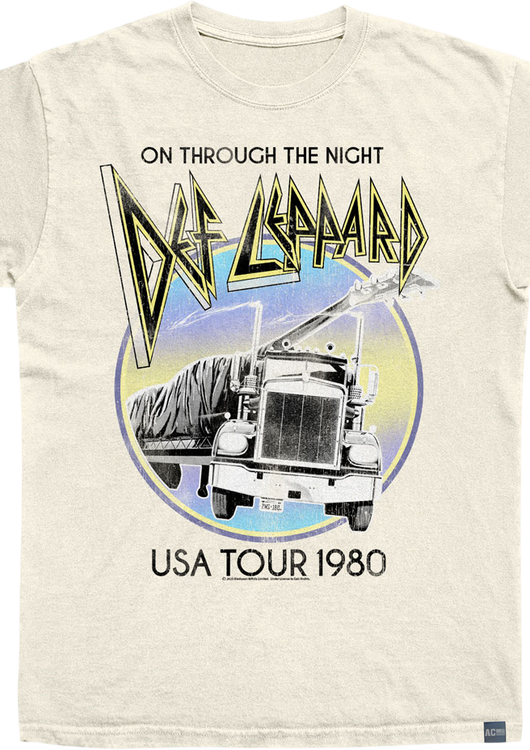 Made In USA On Through The Night 1980 Def Leppard T-Shirt - main product image