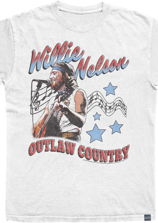 Made In USA Outlaw Country Americana Willie Nelson T-Shirt - main product image