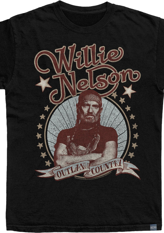 Made In USA Outlaw Country Willie Nelson T-Shirt - main product image