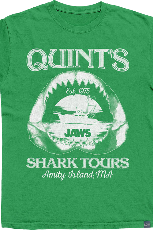 Made In USA Quint's Shark Tours Jaws T-Shirtmain product image