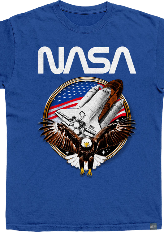 Made In USA Stars Stripes & Shuttle NASA T-Shirt - main product image