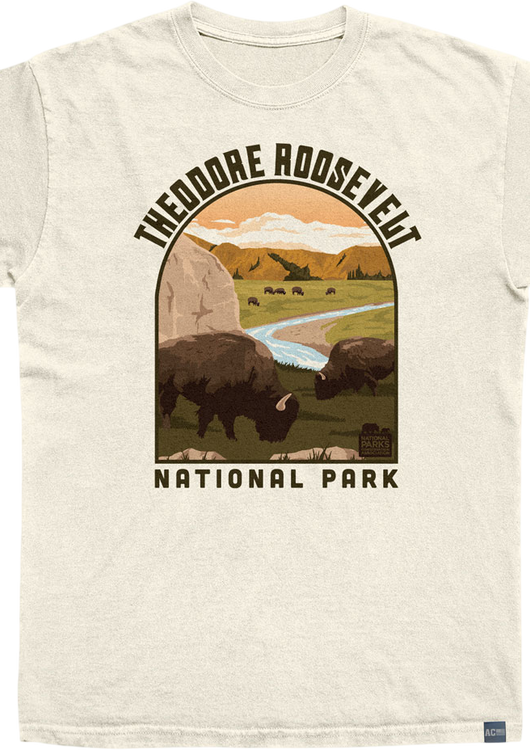 Made In USA Theodore Roosevelt Landscape Shape NPCA T-Shirt - main product image