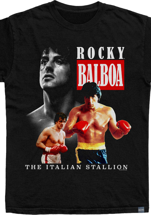 Made In USA Three Times the Stallion Rocky T-Shirt - main product image