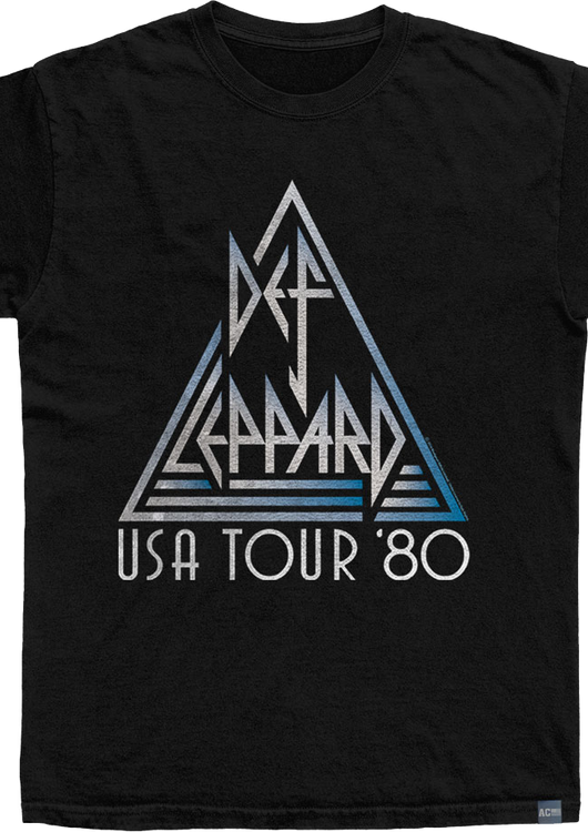 Made In USA Tour '80 Def Leppard T-Shirt - main product image