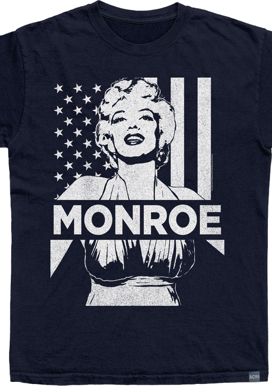 Made In USA Vintage American Flag Marilyn Monroe T-Shirt - main product image
