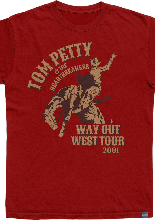 Made In USA Way Out West Tour 2001 Tom Petty T-Shirt - main product image