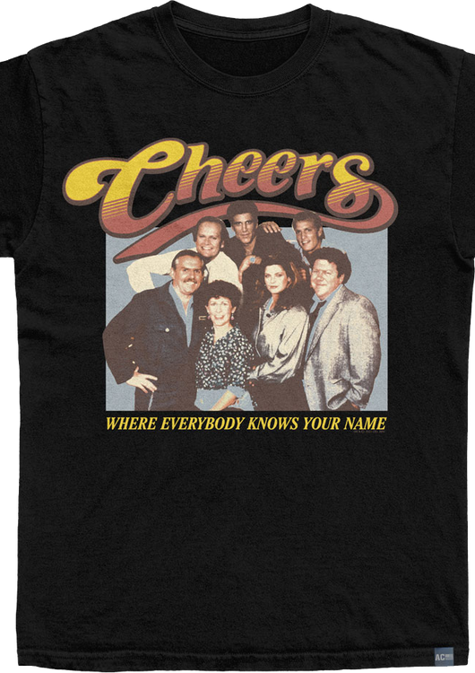 Made In USA Where Everybody Knows Your Name Cast Cheers T-Shirt - main product image