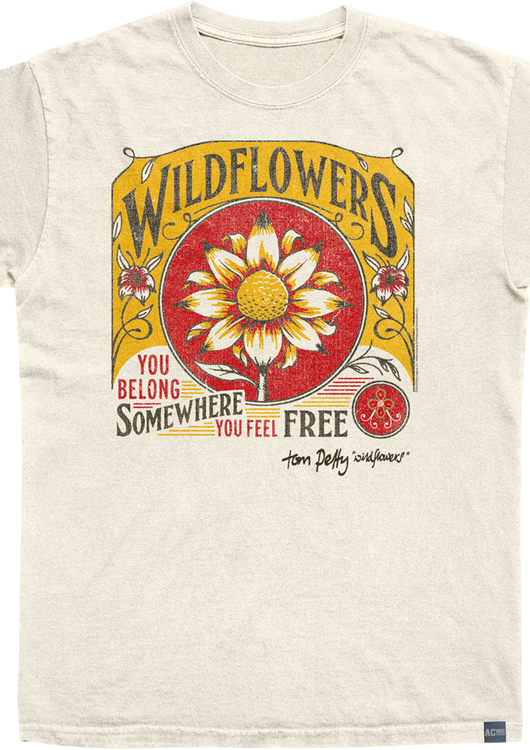 Made In USA Wildflowers Tom Petty T-Shirt - main product image