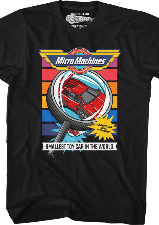 Magnifying Lens Micro Machines T-Shirt - main product image