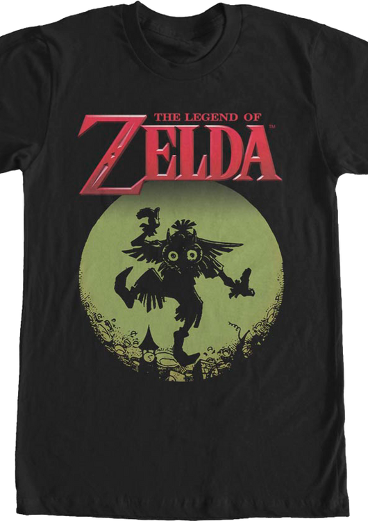 Majora Silhouette Legend of Zelda Nintendo T-Shirt - main product image