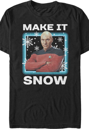 Make It Snow Star Trek The Next Generation T-Shirt