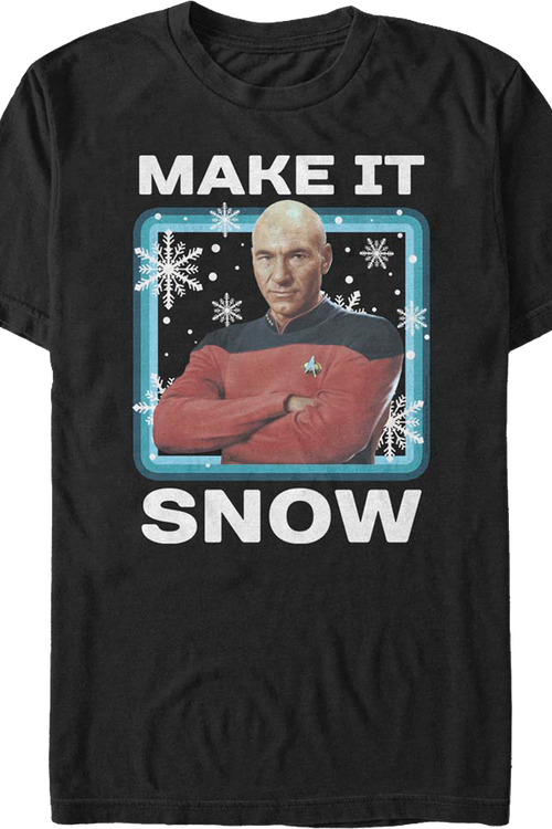 Make It Snow Star Trek The Next Generation T-Shirt - main product image