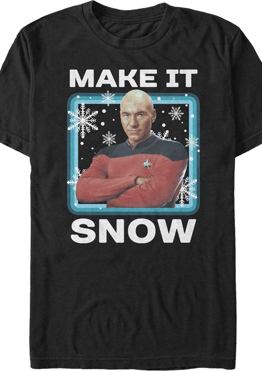 Make It Snow Star Trek The Next Generation T-Shirt - main product image
