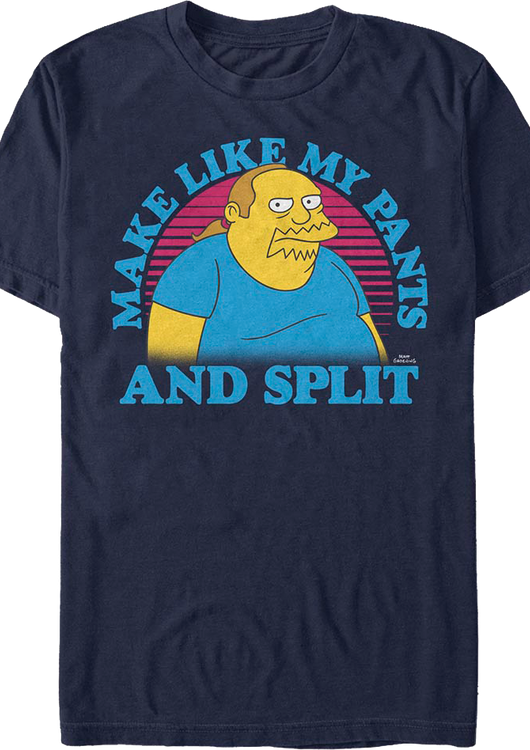 Make Like My Pants And Split Simpsons T-Shirt - main product image