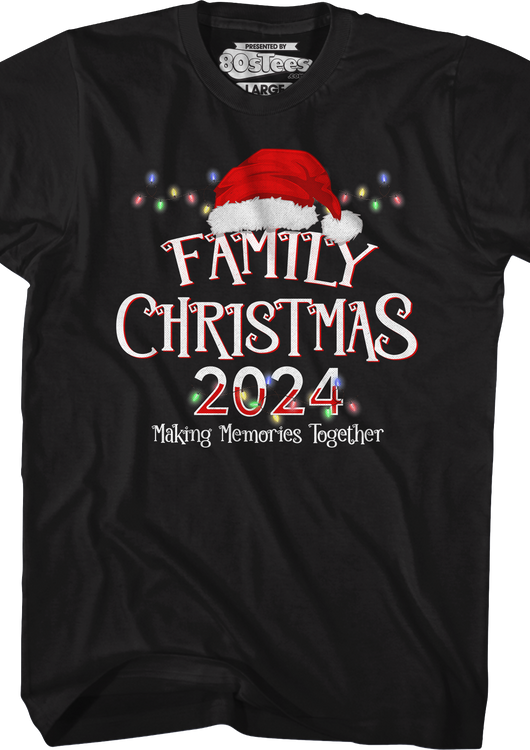 Making Memories Together Family Christmas 2024 T-Shirt - main product image