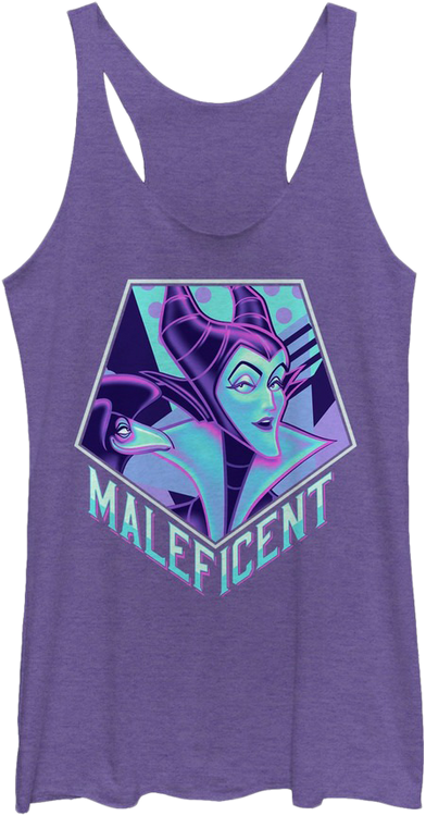 Ladies Maleficent Sleeping Beauty Racerback Tank Top - main product image