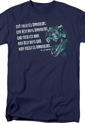 Man Creates Dinosaurs Jurassic Park T-Shirt