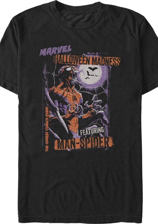Man-Spider Halloween Madness Marvel Comics T-Shirt - main product image