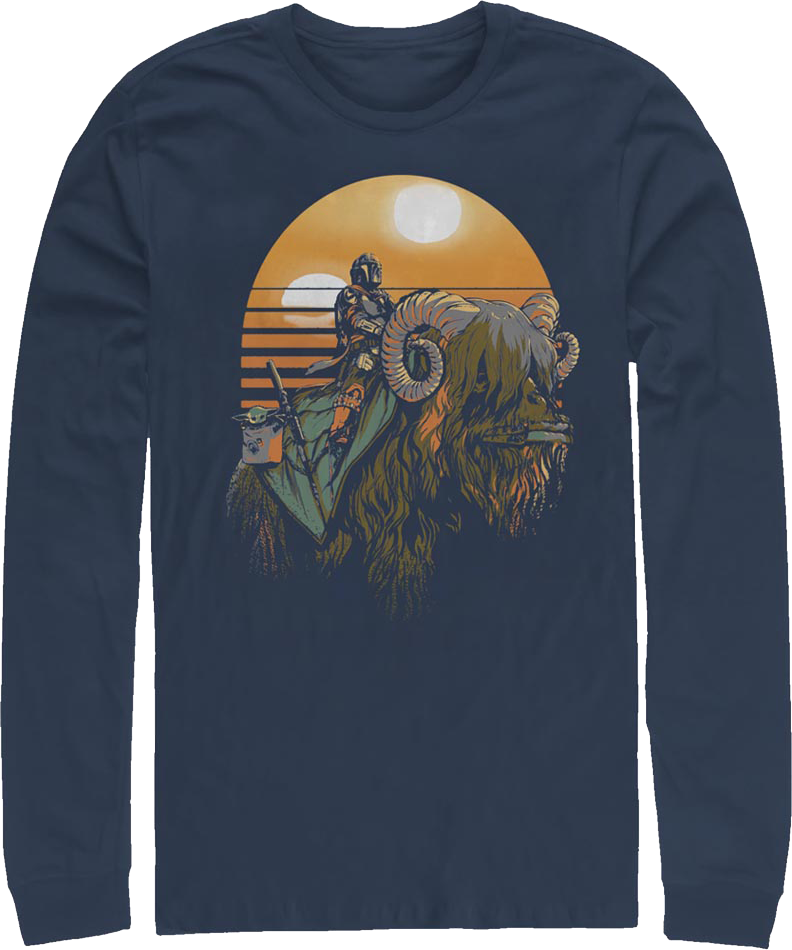 Mandalorian Bantha Riders Star Wars Long Sleeve Shirt