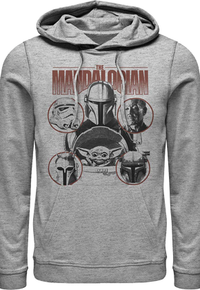 Mandalorian Characters Collage Star Wars Hoodie