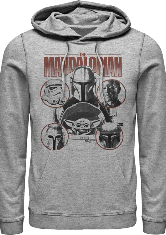 Mandalorian Characters Collage Star Wars Hoodie - main product image