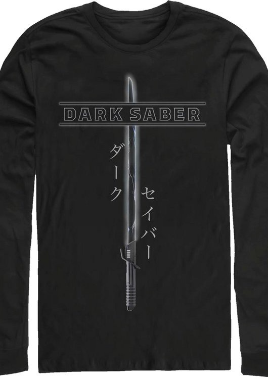 Mandalorian Darksaber Star Wars Long Sleeve Shirt - main product image