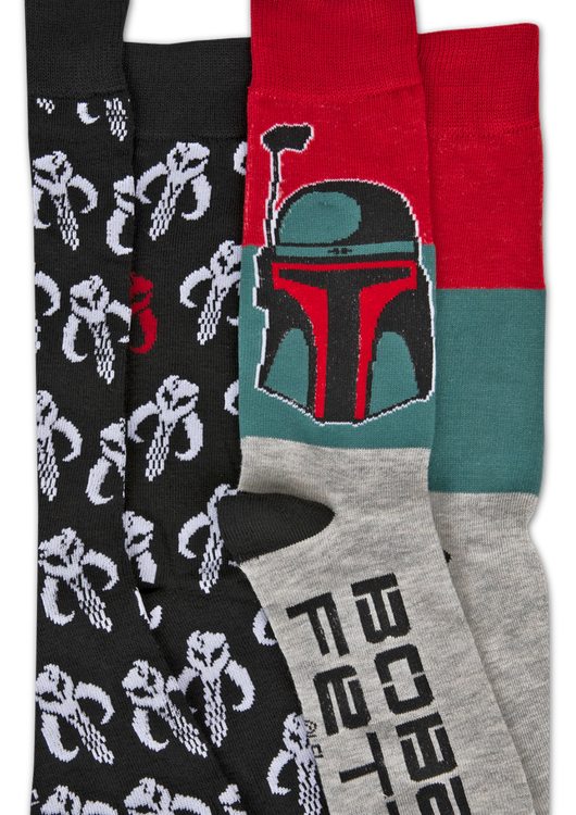 Mandalorian Logo And Boba Fett 2-Pack Star Wars Socks - main product image