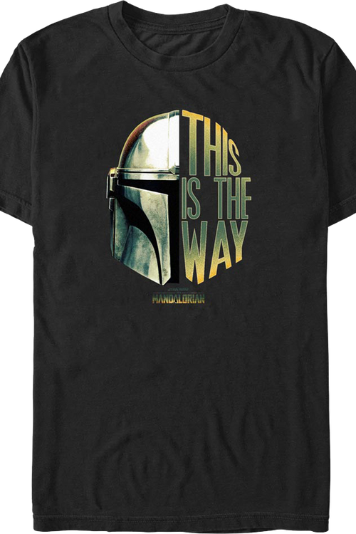 Mandalorian This Is The Way Helmet Star Wars T-Shirt - main product image