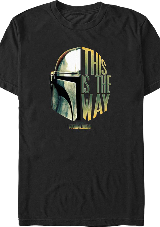 Mandalorian This Is The Way Helmet Star Wars T-Shirt - main product image