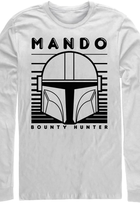 Mando Helmet The Mandalorian Star Wars Long Sleeve Shirt