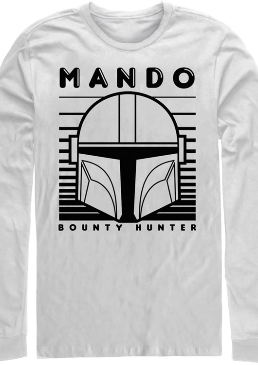 Mando Helmet The Mandalorian Star Wars Long Sleeve Shirt - main product image