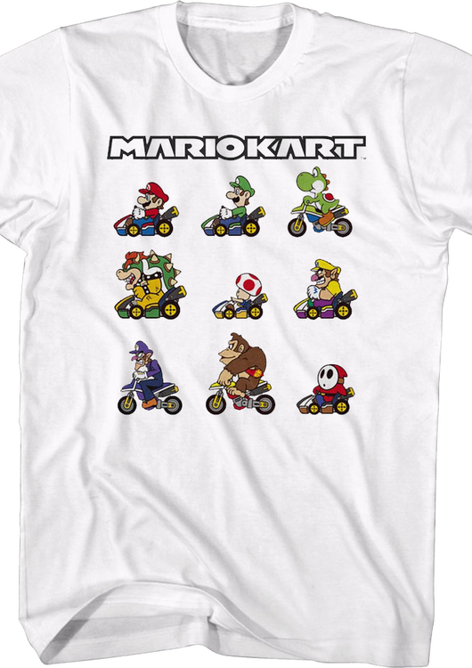 Mario Kart Characters Nintendo T-Shirt - main product image
