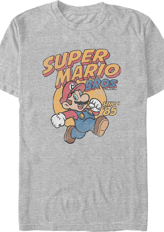 Mario Running Since 1985 Super Mario Bros. T-Shirt - main product image